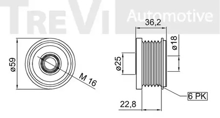 Фото AP1085 Механизм свободного хода TREVI AUTOMOTIVE {forloop.counter}}