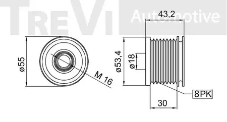 Фото AP1090 Механизм свободного хода TREVI AUTOMOTIVE {forloop.counter}}