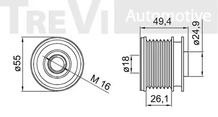 Фото AP1109 Механизм свободного хода TREVI AUTOMOTIVE {forloop.counter}}