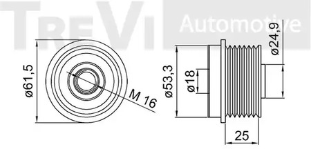 Фото AP1140 Механизм свободного хода TREVI AUTOMOTIVE {forloop.counter}}