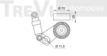 Фото TA1760 Натяжитель TREVI AUTOMOTIVE {forloop.counter}}