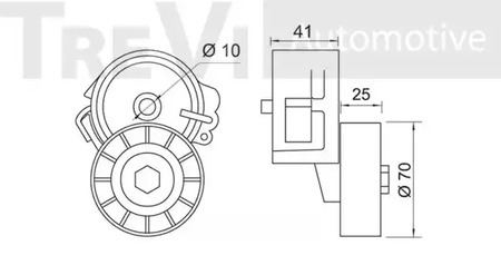 Фото TA1219 Натяжная планка TREVI AUTOMOTIVE {forloop.counter}}