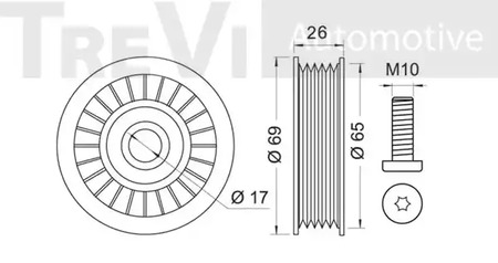 Фото TA1614 Ролик TREVI AUTOMOTIVE {forloop.counter}}