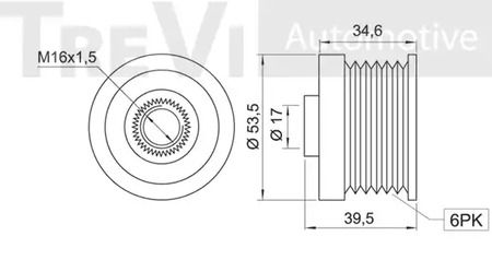 Фото AP1062 Механизм свободного хода TREVI AUTOMOTIVE {forloop.counter}}