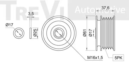 Фото AP1079 Механизм свободного хода TREVI AUTOMOTIVE {forloop.counter}}