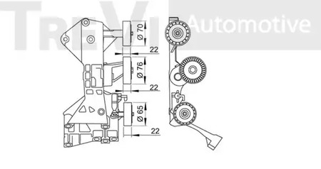 Фото TA1816 Натяжная планка TREVI AUTOMOTIVE {forloop.counter}}