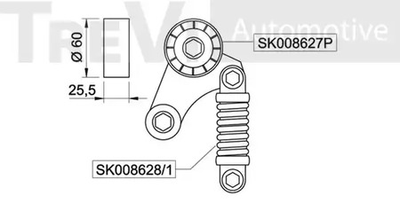 Фото TA1424 Натяжитель TREVI AUTOMOTIVE {forloop.counter}}