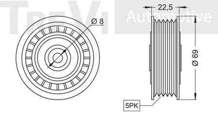 Фото TA1905 Ролик TREVI AUTOMOTIVE {forloop.counter}}