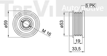 Фото AP1198 Механизм свободного хода TREVI AUTOMOTIVE {forloop.counter}}