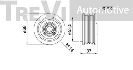 Фото AP1204 Механизм свободного хода TREVI AUTOMOTIVE {forloop.counter}}