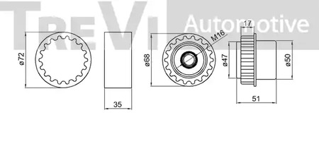 Фото AP1239 Механизм свободного хода TREVI AUTOMOTIVE {forloop.counter}}