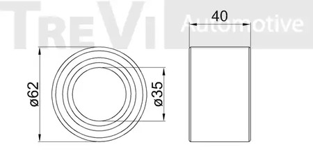 Фото WB1001 Комплект подшипника TREVI AUTOMOTIVE {forloop.counter}}