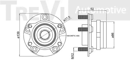 Фото WB1045 Комплект подшипника TREVI AUTOMOTIVE {forloop.counter}}