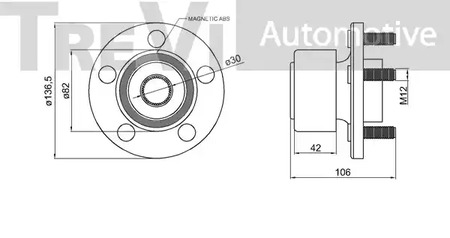 Фото WB1061 Комплект подшипника TREVI AUTOMOTIVE {forloop.counter}}