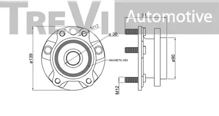 Фото WB1072 Комплект подшипника TREVI AUTOMOTIVE {forloop.counter}}