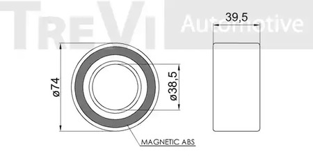 Фото WB1085 Комплект подшипника TREVI AUTOMOTIVE {forloop.counter}}