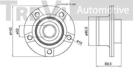 Фото WB1088 Комплект подшипника TREVI AUTOMOTIVE {forloop.counter}}