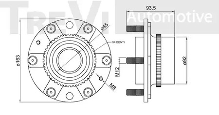 Фото WB1101 Комплект подшипника TREVI AUTOMOTIVE {forloop.counter}}