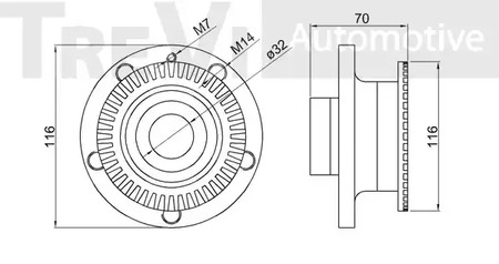 Фото WB1113 Комплект подшипника TREVI AUTOMOTIVE {forloop.counter}}