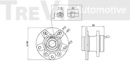 Фото WB1163 Комплект подшипника TREVI AUTOMOTIVE {forloop.counter}}