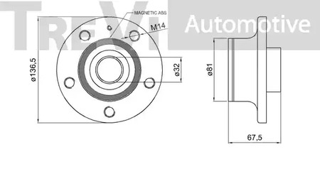 Фото WB1178 Комплект подшипника TREVI AUTOMOTIVE {forloop.counter}}