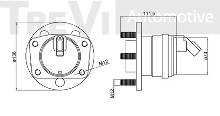 Фото WB1184 Комплект подшипника TREVI AUTOMOTIVE {forloop.counter}}