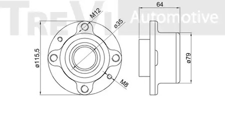 Фото WB1204 Комплект подшипника TREVI AUTOMOTIVE {forloop.counter}}