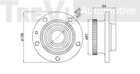 Фото WB1231 Комплект подшипника TREVI AUTOMOTIVE {forloop.counter}}