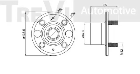 Фото WB1264 Комплект подшипника TREVI AUTOMOTIVE {forloop.counter}}