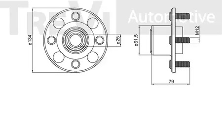 Фото WB1266 Комплект подшипника TREVI AUTOMOTIVE {forloop.counter}}