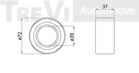 Фото WB1304 Комплект подшипника TREVI AUTOMOTIVE {forloop.counter}}