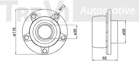 Фото WB1320 Комплект подшипника TREVI AUTOMOTIVE {forloop.counter}}