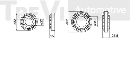 Фото WB1323 Комплект подшипника TREVI AUTOMOTIVE {forloop.counter}}