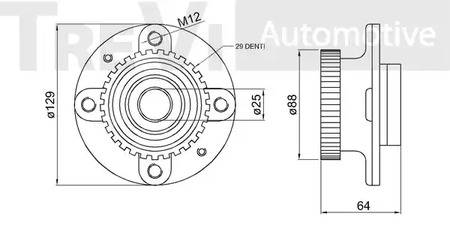 Фото WB1338 Комплект подшипника TREVI AUTOMOTIVE {forloop.counter}}