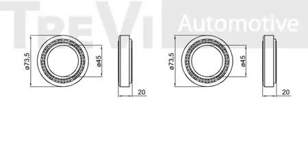 Фото WB1367 Комплект подшипника TREVI AUTOMOTIVE {forloop.counter}}