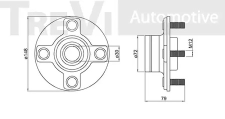 Фото WB1413 Комплект подшипника TREVI AUTOMOTIVE {forloop.counter}}