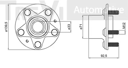 Фото WB1435 Комплект подшипника TREVI AUTOMOTIVE {forloop.counter}}