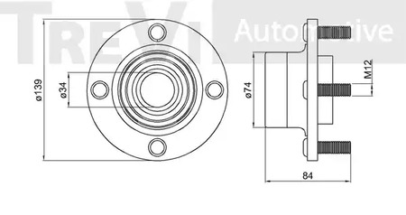 Фото WB1452 Комплект подшипника TREVI AUTOMOTIVE {forloop.counter}}