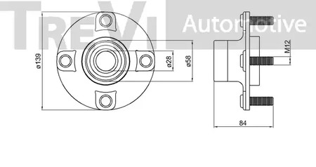 Фото WB1455 Комплект подшипника TREVI AUTOMOTIVE {forloop.counter}}