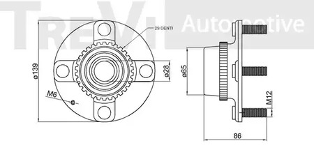 Фото WB1457 Комплект подшипника TREVI AUTOMOTIVE {forloop.counter}}