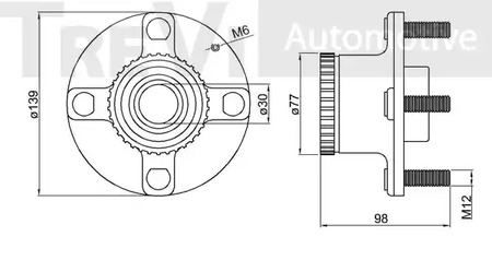 Фото WB1458 Комплект подшипника TREVI AUTOMOTIVE {forloop.counter}}