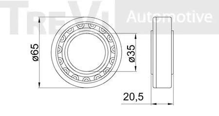 Фото WB1467 Комплект подшипника TREVI AUTOMOTIVE {forloop.counter}}