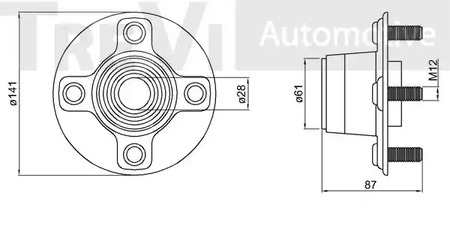 Фото WB1470 Комплект подшипника TREVI AUTOMOTIVE {forloop.counter}}