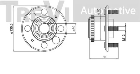 Фото WB1475 Комплект подшипника TREVI AUTOMOTIVE {forloop.counter}}