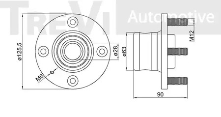 Фото WB1480 Комплект подшипника TREVI AUTOMOTIVE {forloop.counter}}