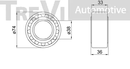 Фото WB1483 Комплект подшипника TREVI AUTOMOTIVE {forloop.counter}}