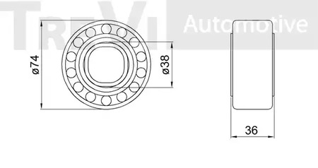 Фото WB1509 Комплект подшипника TREVI AUTOMOTIVE {forloop.counter}}