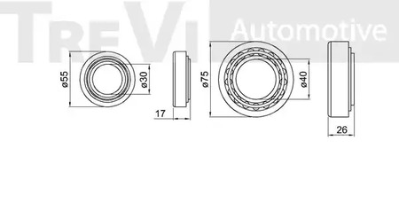 Фото WB1538 Комплект подшипника TREVI AUTOMOTIVE {forloop.counter}}