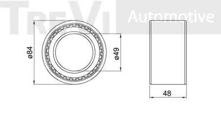 Фото WB1542 Комплект подшипника TREVI AUTOMOTIVE {forloop.counter}}