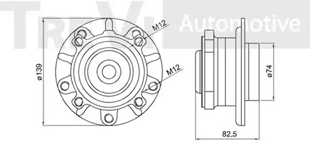 Фото WB1550 Комплект подшипника TREVI AUTOMOTIVE {forloop.counter}}